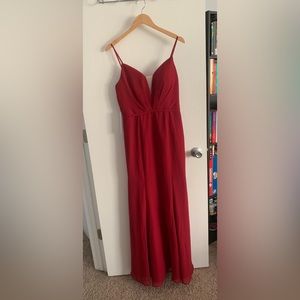 NWT azazie bridesmaid dress burgundy